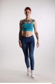 Rada  1 blue crop top blue jeans casual dressed…